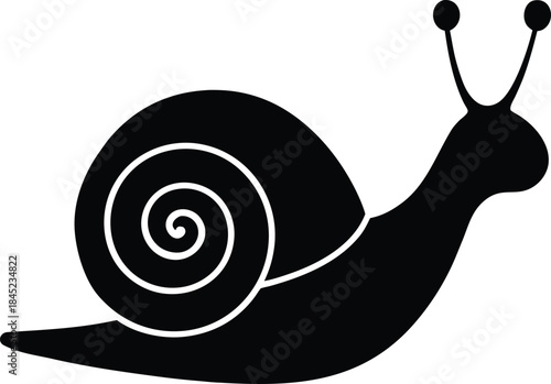 Snail Silhouette Icon