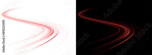 Color swirl road line light dynamic motion speed traffic city.
