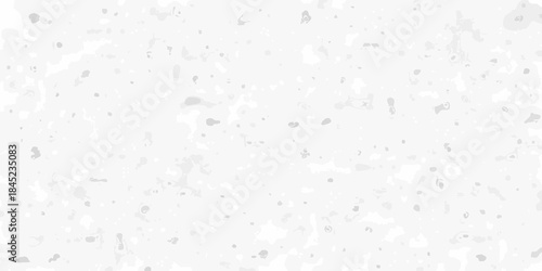 A white textured background with scattered small dark speckles and granular patterns