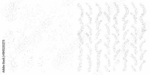 Abstract white pattern resembling birch trees on a stark background
