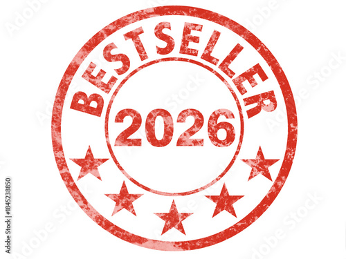 Label für Bestseller 2026 - digital bearbeitet - FOTOMONTAGE