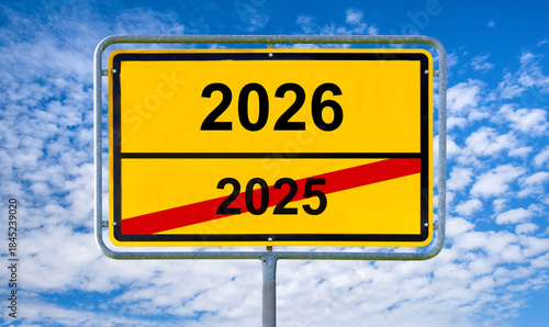 Photography Neujahr und Silvester mit Jahreswechsel von 2025 auf 2026 - digital bearbeitet -