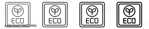 Eco Icon Set Different Style Collection