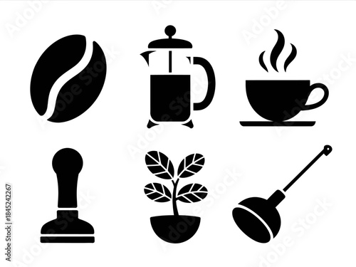 Coffee and Drink Icons Set