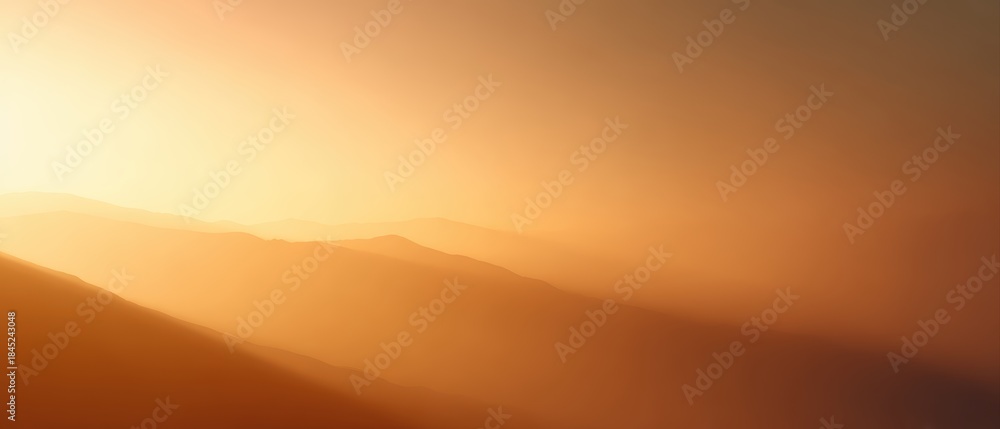 Fototapeta premium warm gold sunset gradient, optimistic future business concept