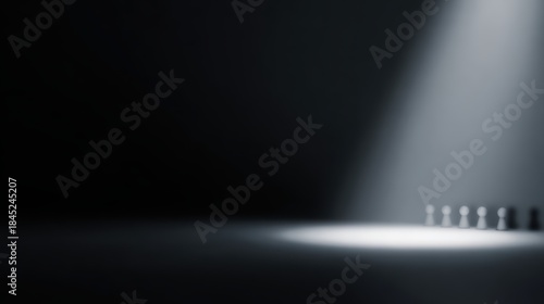 leadership presence concept with soft spotlight