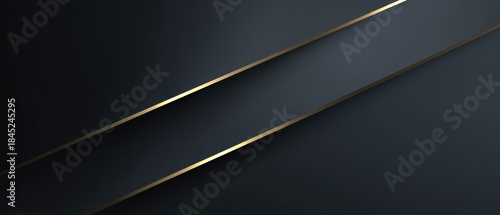 dark gray background with thin gold lines, premium corporate identity