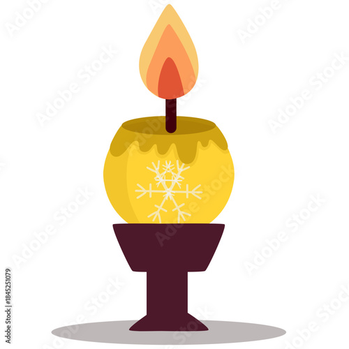 Decorative Candle In Holder