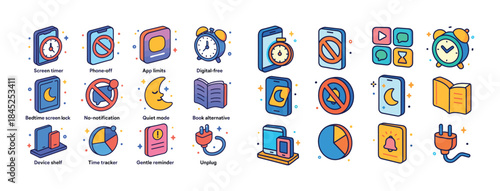 Digital wellness: app limits, screen timer, and no-notification