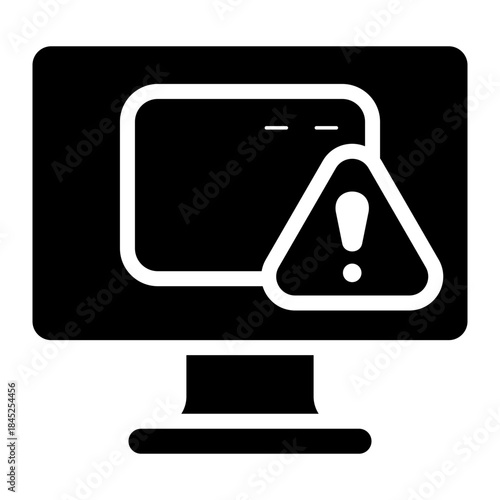 software bug glyph icon