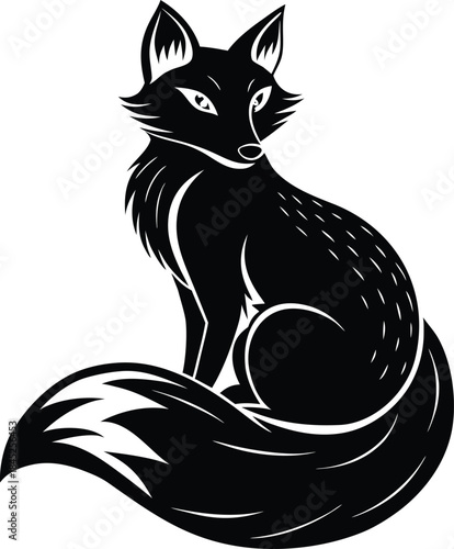 Stylized Fox Silhouette