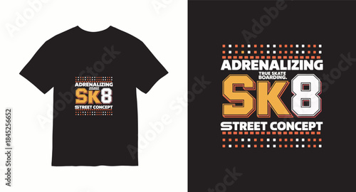Varsity style vector t-shirt design