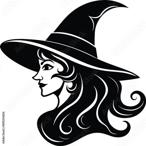 Witch Silhouette Illustration