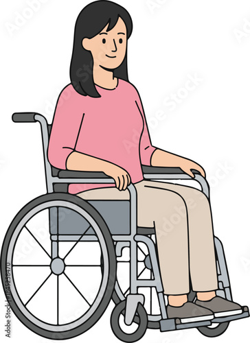 disabled woman in wheelchair