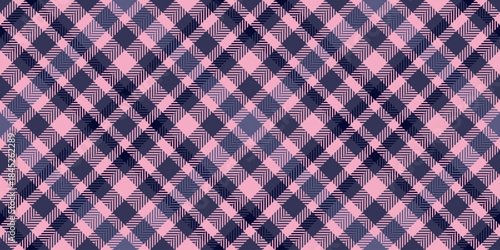 Relief vector seamless background, magazine pattern tartan plaid. 20s fabric check textile texture in blue and light colors.