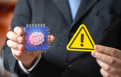 Bilde på lerret Attention to neural networks and AI technologies