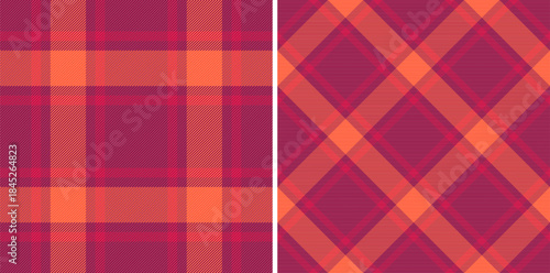 Textile pattern background of texture tartan plaid with a fabric seamless check vector. Set in dark colors for decorative napkins, dinner parties.