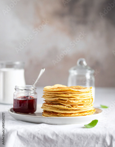crêpes à la confiture