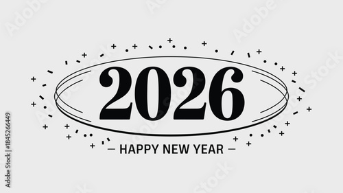 Happy New Year 2026 Celebration Design