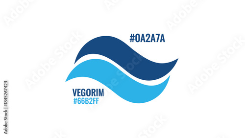 Clean Blue Wave Logo A Symbol of Purity and Flow