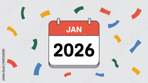 New year celebration calendar for January 2026