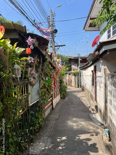 Street on Koh Kret north of Bangkok