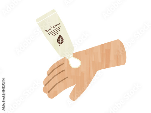 ハンドクリームを手に出す-ガッシュ