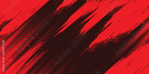 black red dragon decal brush fire volcano lava sakura Asia Japan anime style illustration sporty background banner style illustration.