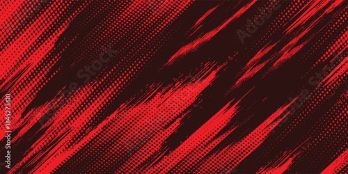 black red dragon decal brush fire volcano lava sakura Asia Japan anime style illustration sporty background banner style illustration. modern