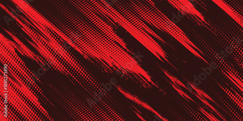 black red dragon decal brush fire volcano lava sakura Asia Japan anime style illustration sporty background banner style illustration. modern