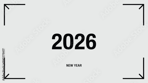 Modern design for 2026 New Year celebration