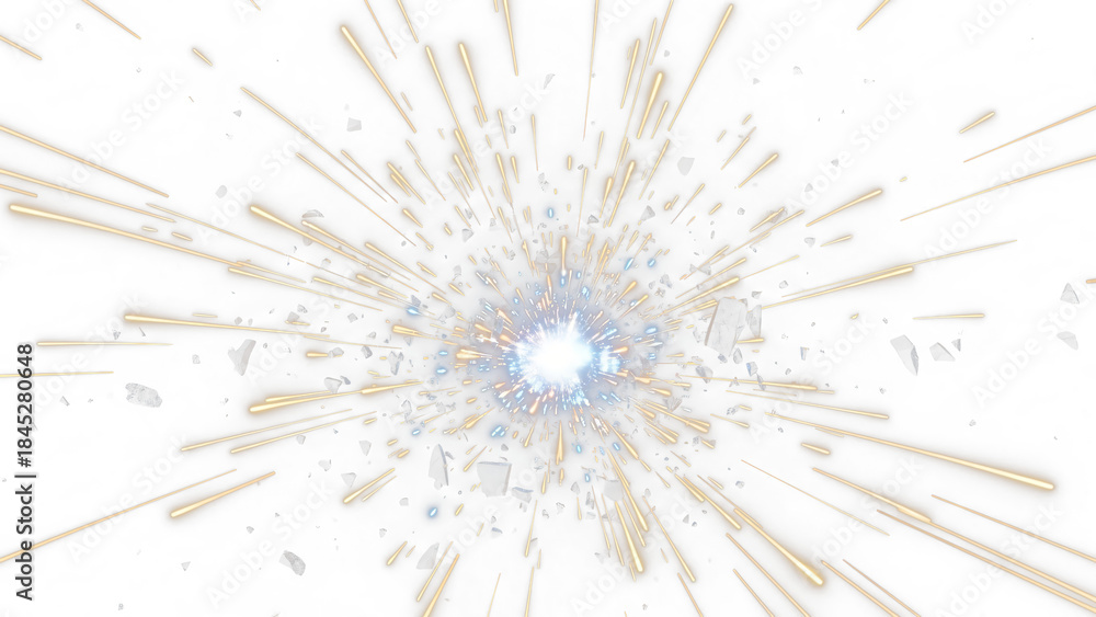 Fototapeta premium a black background with yellow and white sparks