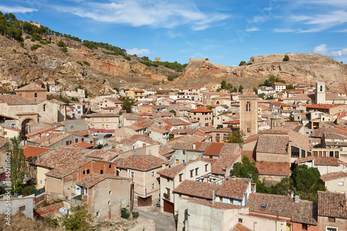 Fortified picturesque medieval historic town of Daroca, Zaragoza. Aragon, Spain