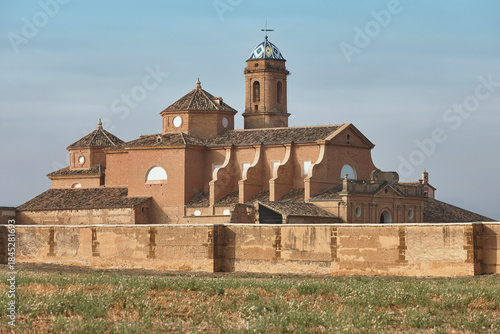 Cartuja Nuestra Señora de la Fuentes building exterior. Huesca, Aragon