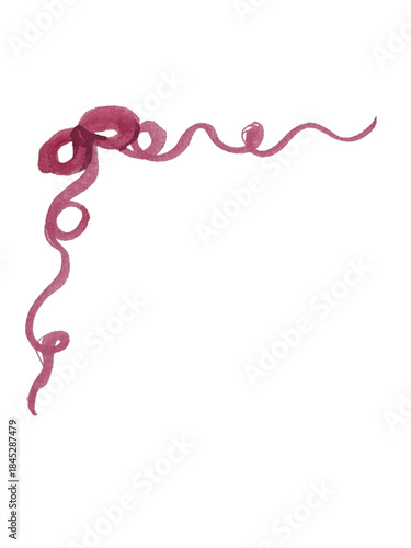 Red Burgundy Bow Ribbon