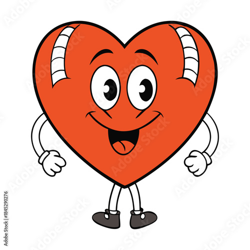 A football cleverly shaped like a heart, blending sports passion with love, perfect for fans who adore the game and the thrill it brings.
