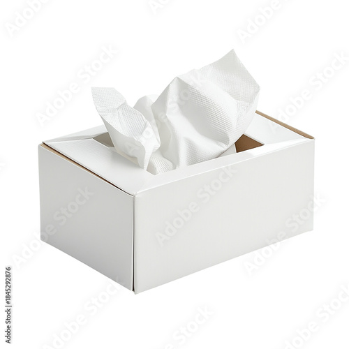 box of tissues Isolated transparent on white background