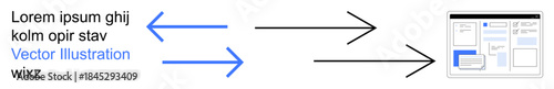 Workflow design, data sharing, communication flow, information exchange, network structure, and digital interaction. Arrows pointing to a web interface. Workflow design and data sharing concept