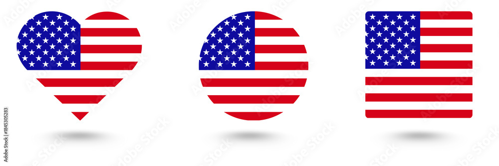 Fototapeta premium USA flag. America flag 