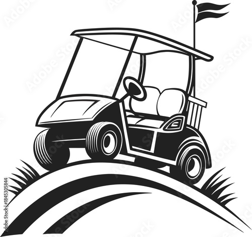 vector illustration of a cartoon car