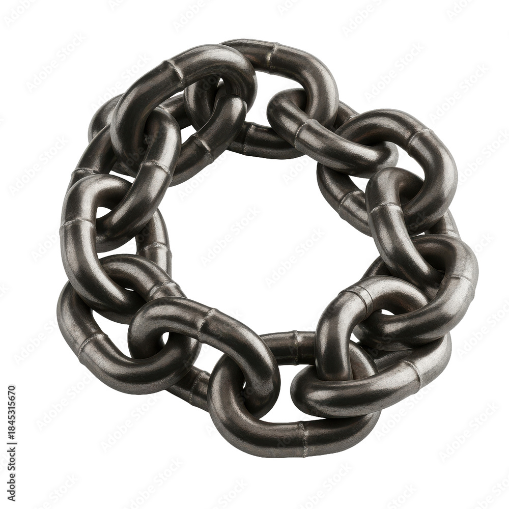 Obraz premium Metal Chain Circle