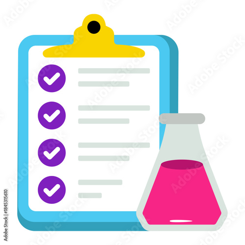 Modern design icon of lab report 