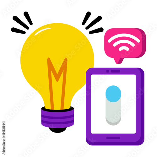 A unique design icon of smart idea 