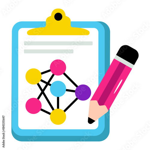 Modern design icon of chemical structure 