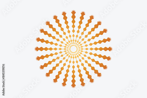 Dotted spiral vortex royalty free vector