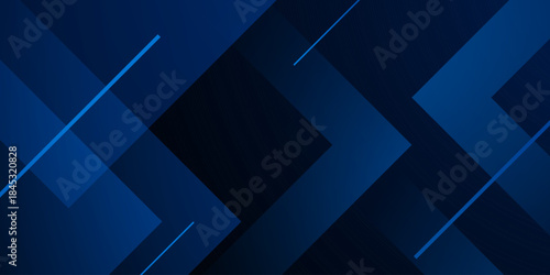 Abstract dark blue arrow pattern background with futuristic shapes element design. Modern concept style. Eps10 vector