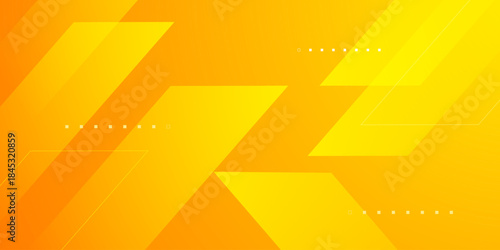 Abstract fresh orange color background with papercut arrow concept pattern element shapes design. Futuristic bright banner style.