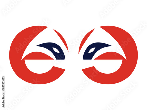 Initial Letter EE Fox Icon Design