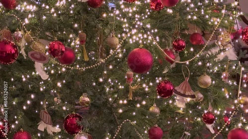 Close-up of Christmas Tree decorations