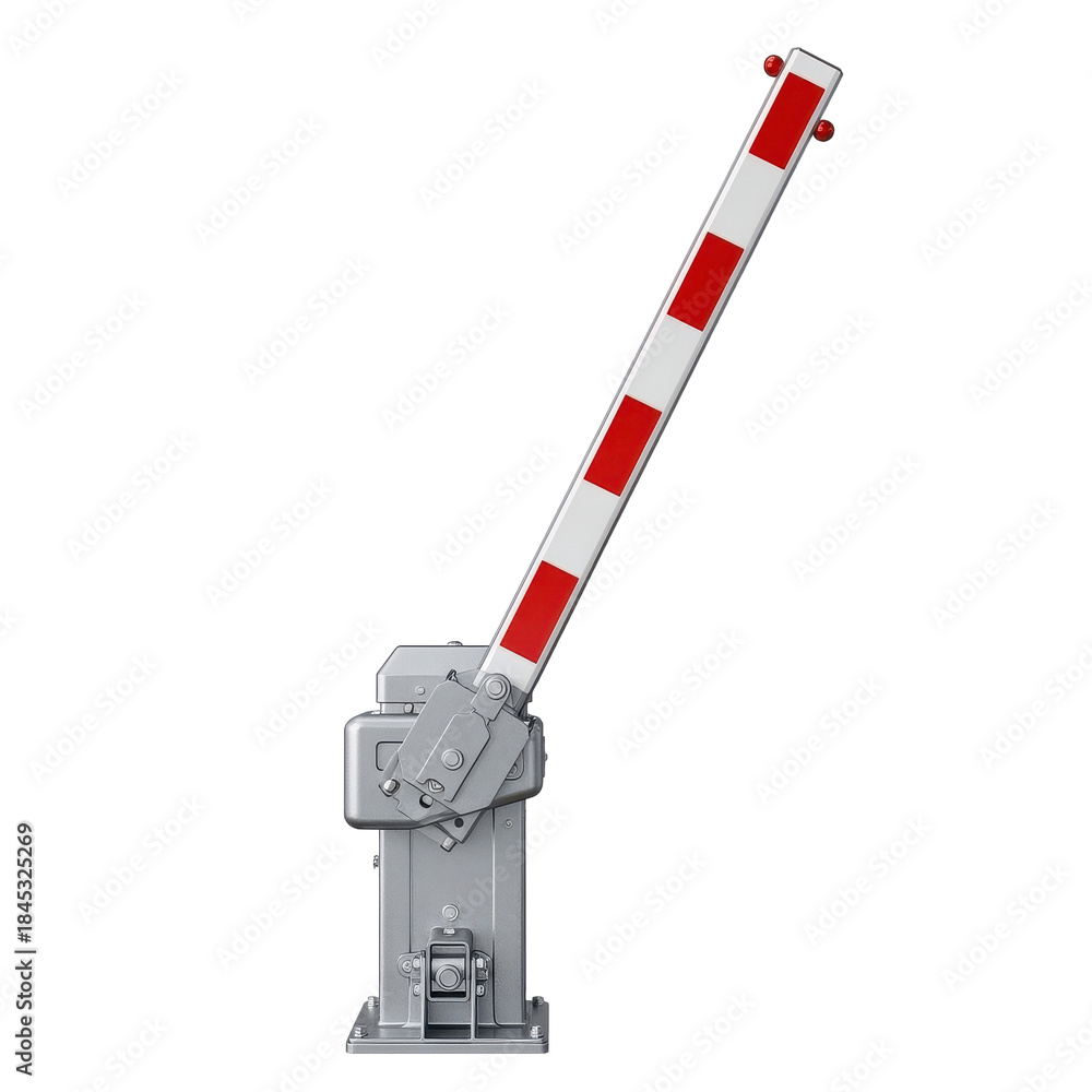 Naklejka premium Barrier Gate Lifting Up